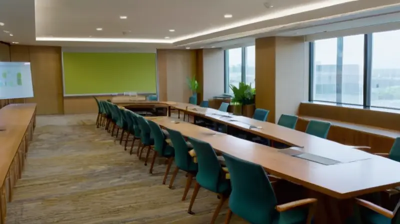 Sala de conferencias moderna y acogedora
