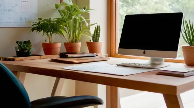 Espacio de trabajo moderno y creativo