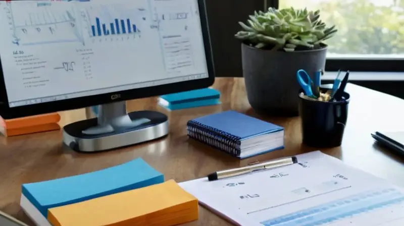 Espacio de trabajo ordenado y bien iluminado