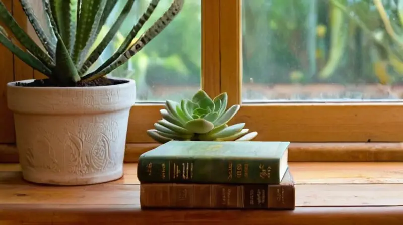 Libros antiguos en un acogedor rincón