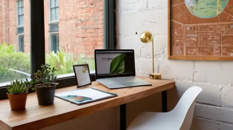 Espacio moderno y acogedor con detalles arquitectónicos