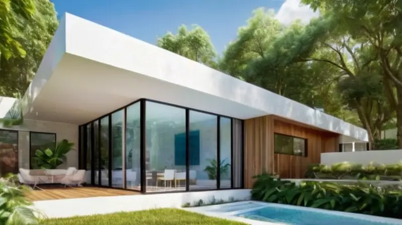 Presentación arquitectónica moderna y visualmente atractiva