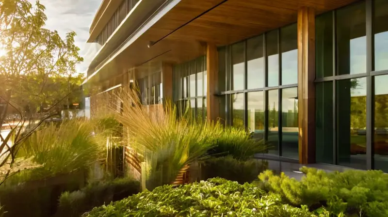 Fusión armoniosa de naturaleza y arquitectura moderna