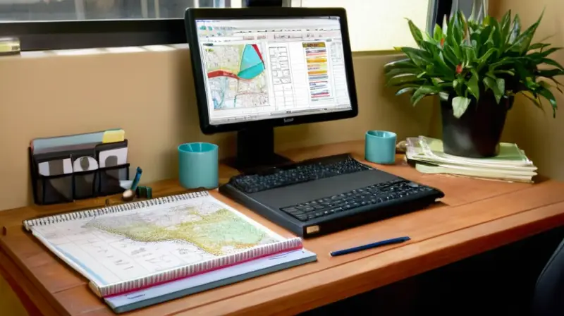 Espacio de trabajo organizado y profesional