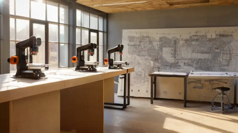 Taller luminoso y dinámico lleno de innovación