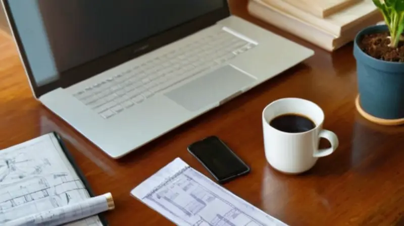 Escritorio ordenado con materiales de ingeniería