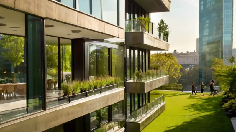 Arquitectura moderna y naturaleza en armonía